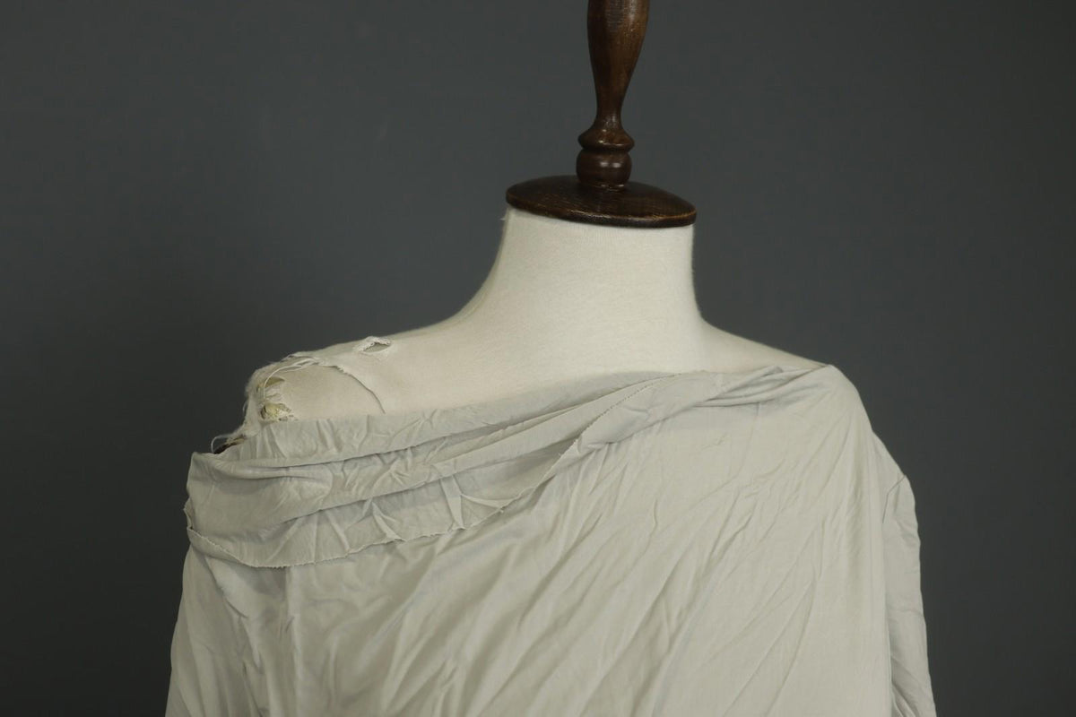 TRANSIT PAR-SUCH White Rayon Knotted 3/4 Sleeve Off the Shoulder Dress – Size 3