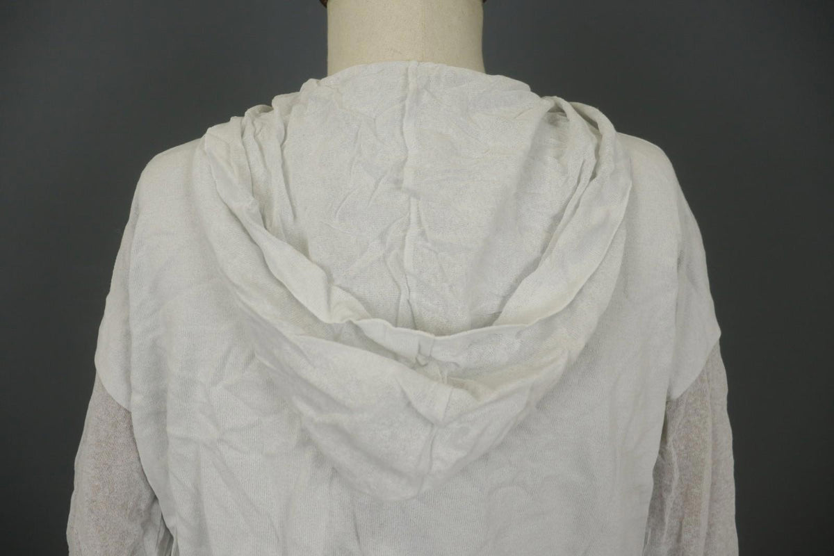 Annette Görtz White Cotton Long Sleeve Regular Fit Full Zip Hoodie – Size M
