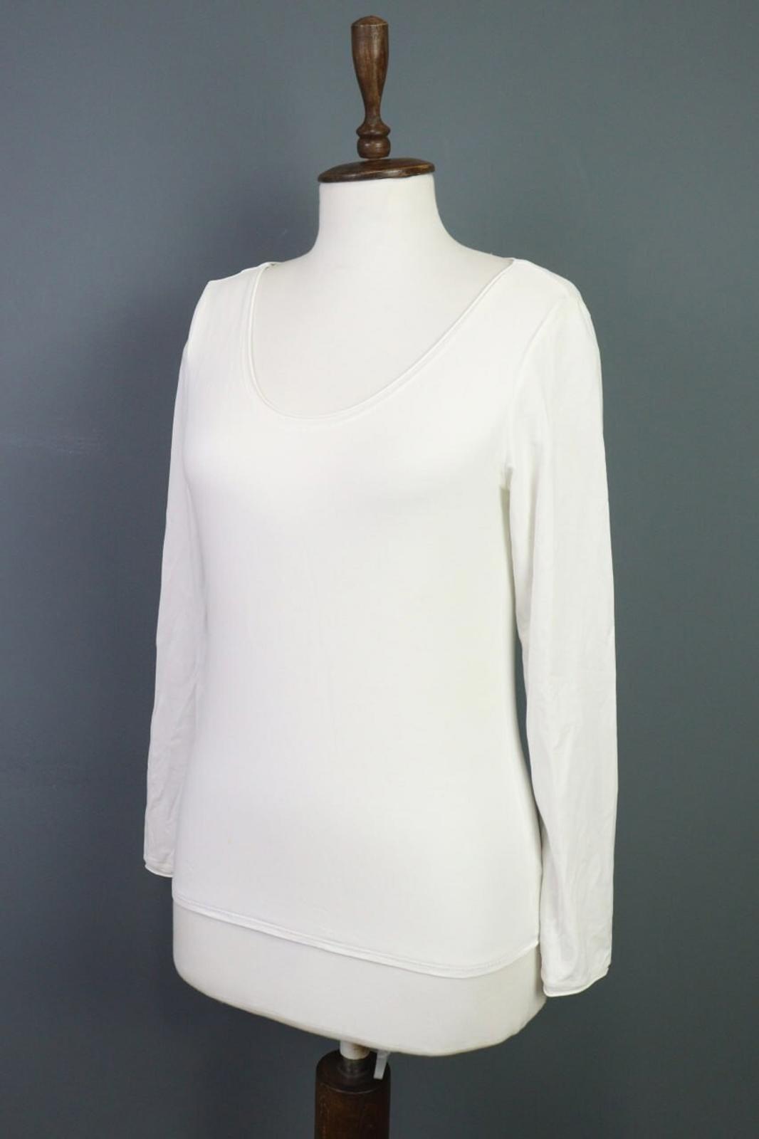 ANNETTE GORTZ White Stretch Long Sleeve Top Blouse – Size S