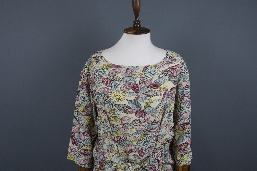 TOAST Multicolor 3/4 Sleeve Round Neck Fit & Flare Dress – Size 14