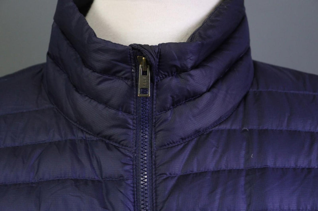 KJUS Blue Classic Fit Mock Neck Long Sleeve Full Zip Puffer Jacket – Size 40 / L