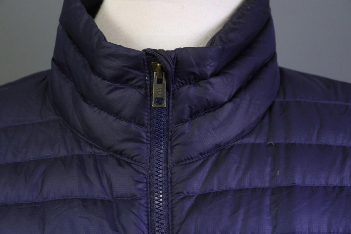 KJUS Blue Classic Fit Mock Neck Long Sleeve Full Zip Puffer Jacket – Size 40 / L