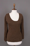 GUCCI Brown Knit Scoop Neck Sweater – Size L