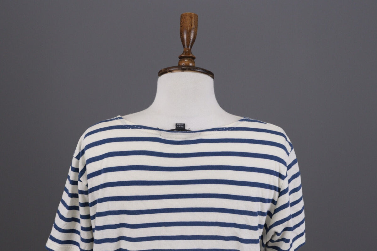 Gudrun Sjoden Multicolor Striped Short Sleeve Relaxed Blouse Shirt – Size L