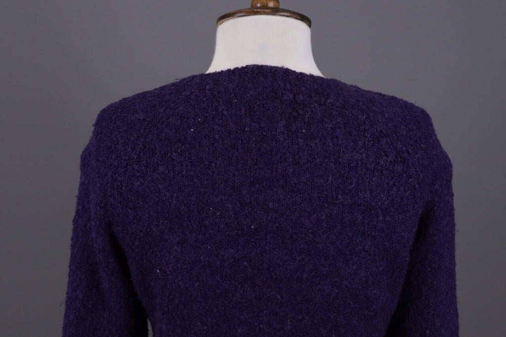 Miss Sixty Purple Knit Cropped Sweater – Size S