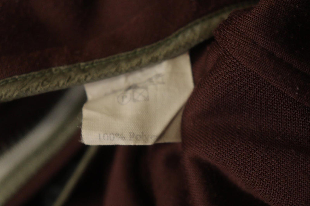 FRAUENSCHUH Burgundy V-Neck Long Sleeve Zip Pockets Button Front Fleece Jacket