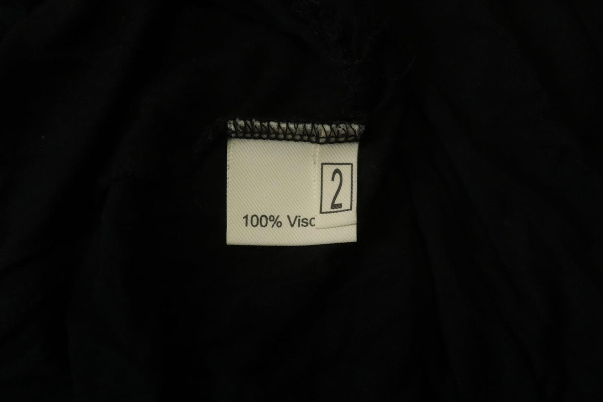 Barbara Speer Black 100% Viscose Sleeveless V-Neck Pullover Tank Dress – Size 2