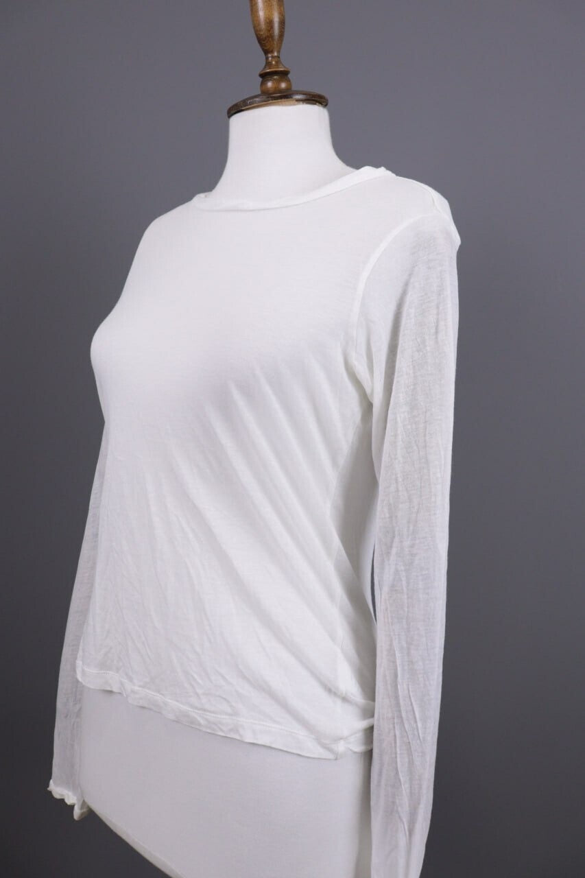 Me+Em White Relaxed Summer Mesh Top Blouse Sweater – Size UK 10 / US 6