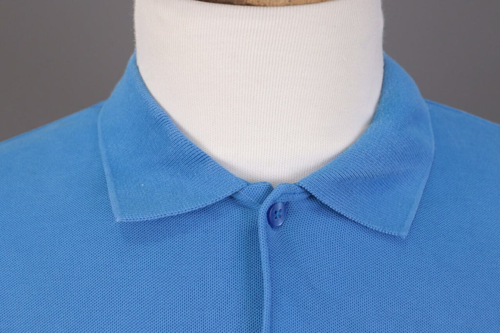 J.Lindeberg Slim Fit Blue Sport Golf Short Sleeve Polo Shirt – Size L