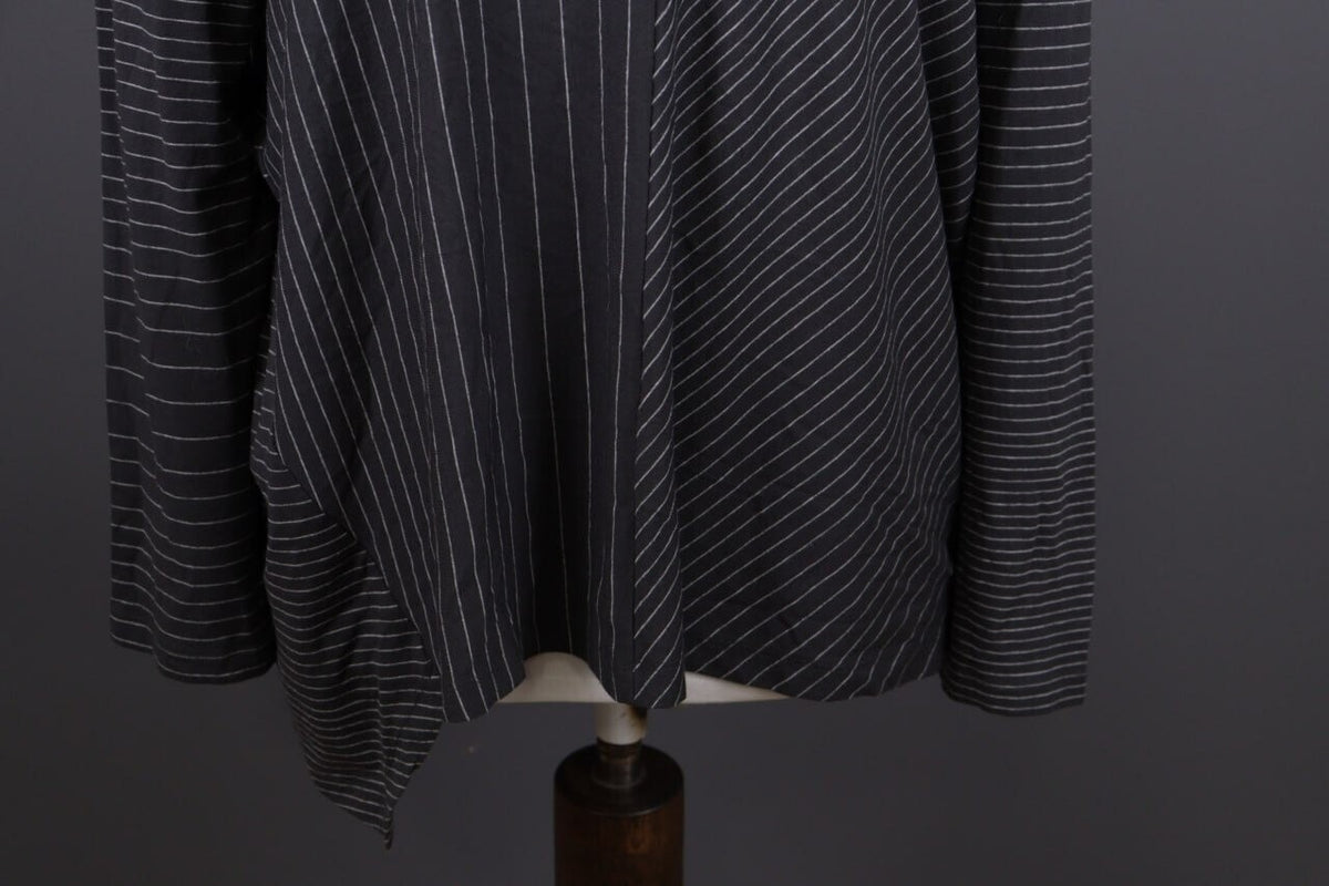 Oska Brown Striped Relaxed Lagenlook Tunic Dress – Size 2