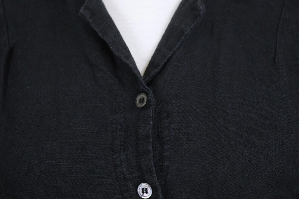 GUDRUN SJODEN Black Long Sleeve Casual Button Up Shirt – Size S