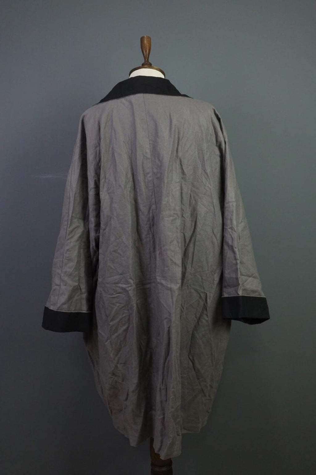 GUDRUN SJODEN Gray Windbreaker Linen Parka Oversized Coat Jacket – Size XL
