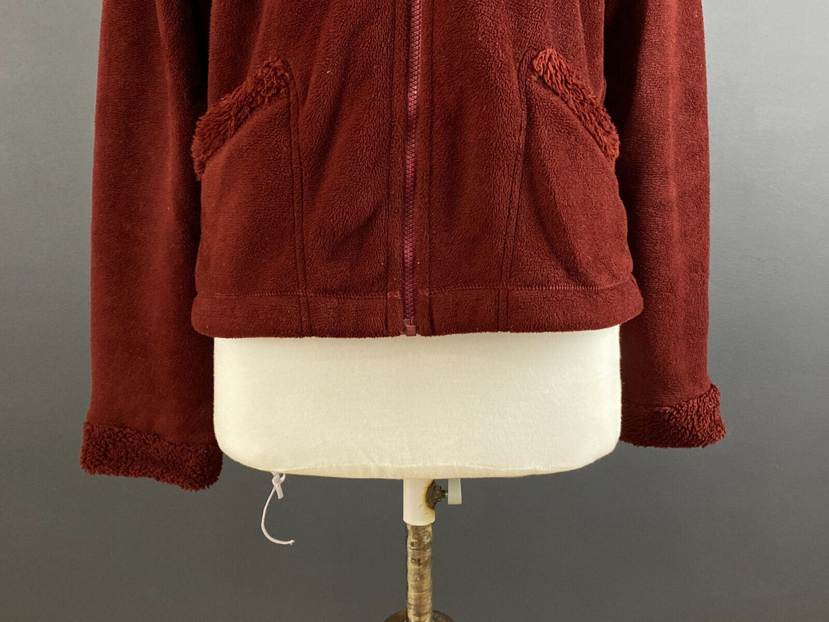 Patagonia Synchilla Red Mock Neck Full Zip Outdoor Hiking Fleece Jacket – Size L