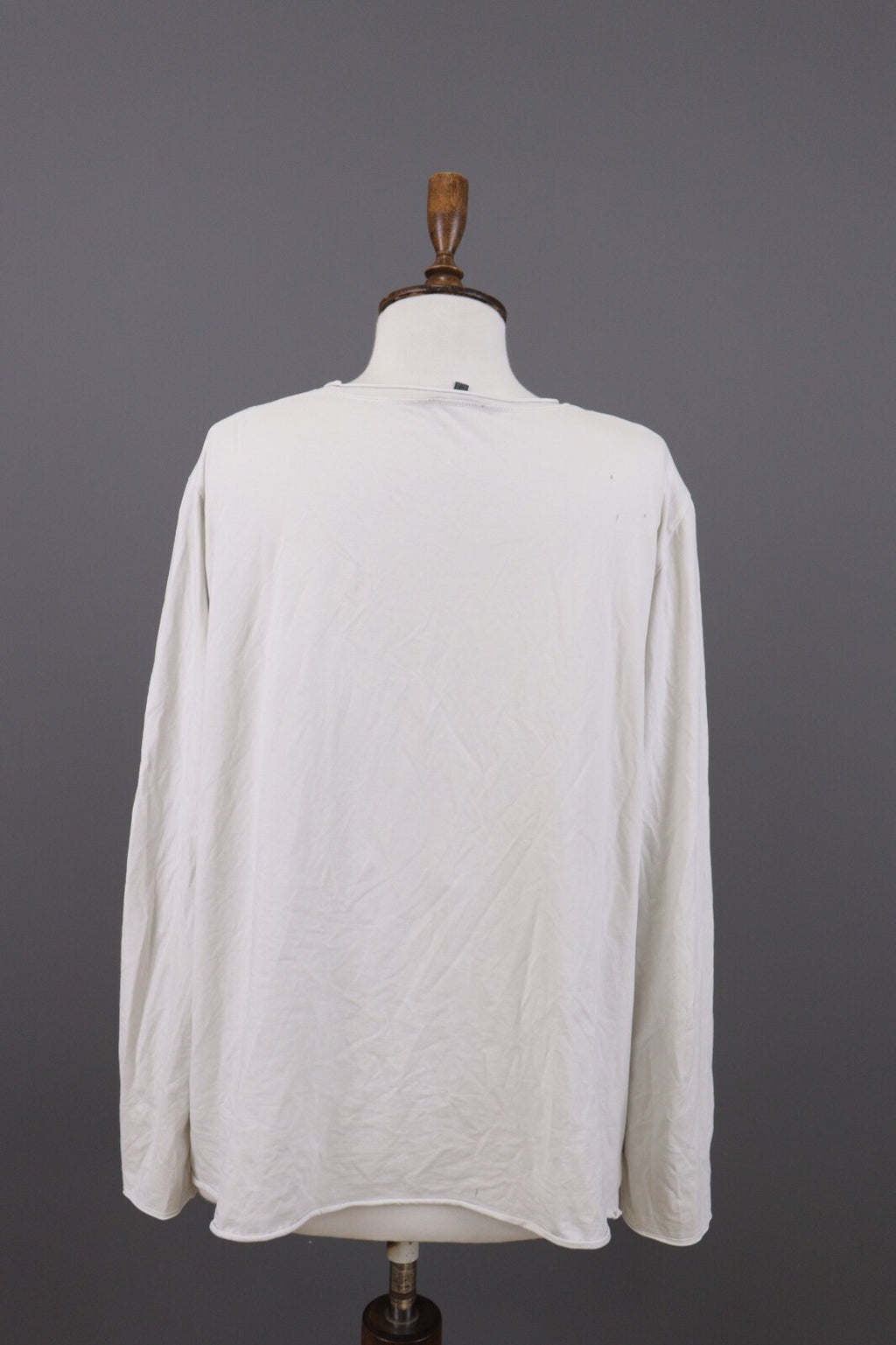 Oska White Long Sleeve Lightweight Summer Top Shirt – Size 5 / 2XL