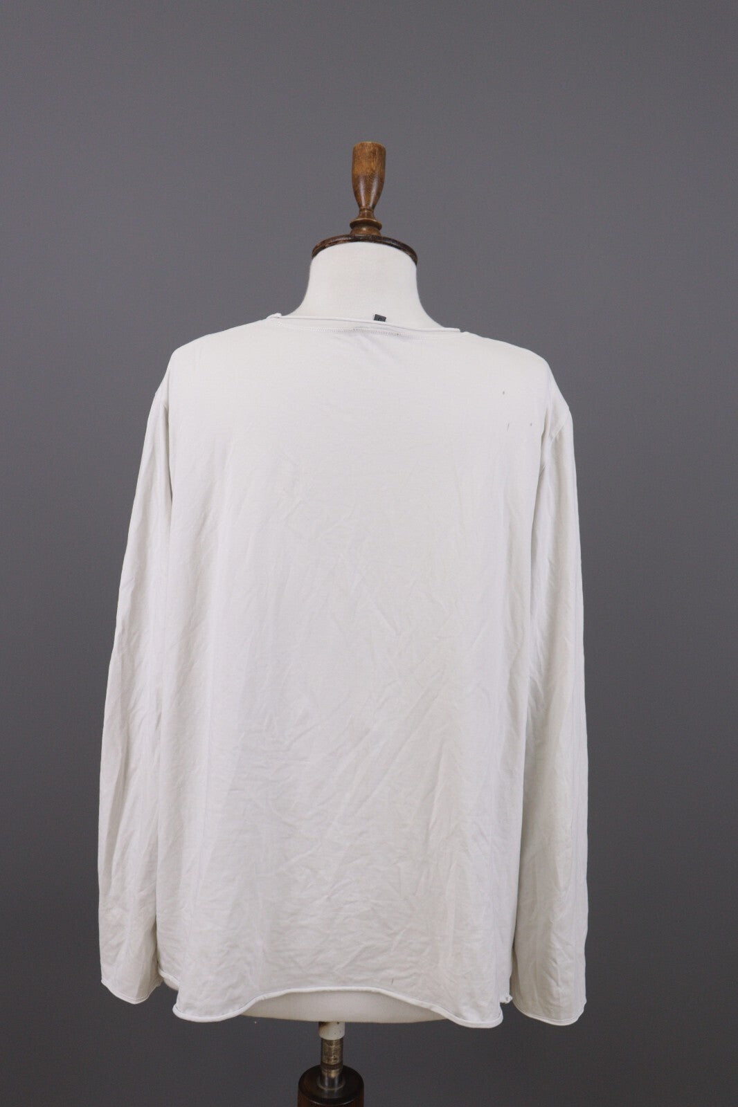 Oska White Long Sleeve Lightweight Summer Top Shirt – Size 5 / 2XL