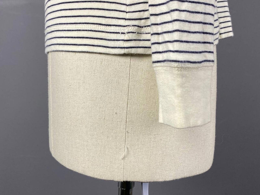 LAUREN JEANS COMPANY RALPH LAUREN Striped Elbow Patches Sweater – Size M