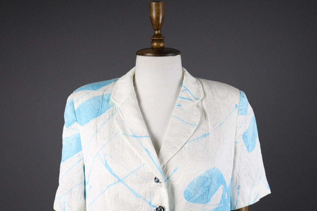 ESCADA Margaretha Ley Women Abstract Embroidered Blazer Jacket – Size 40