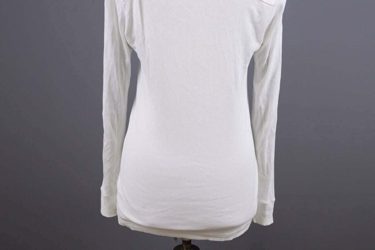 Dolce&Gabanna White V-Neck Pullover – Size 46