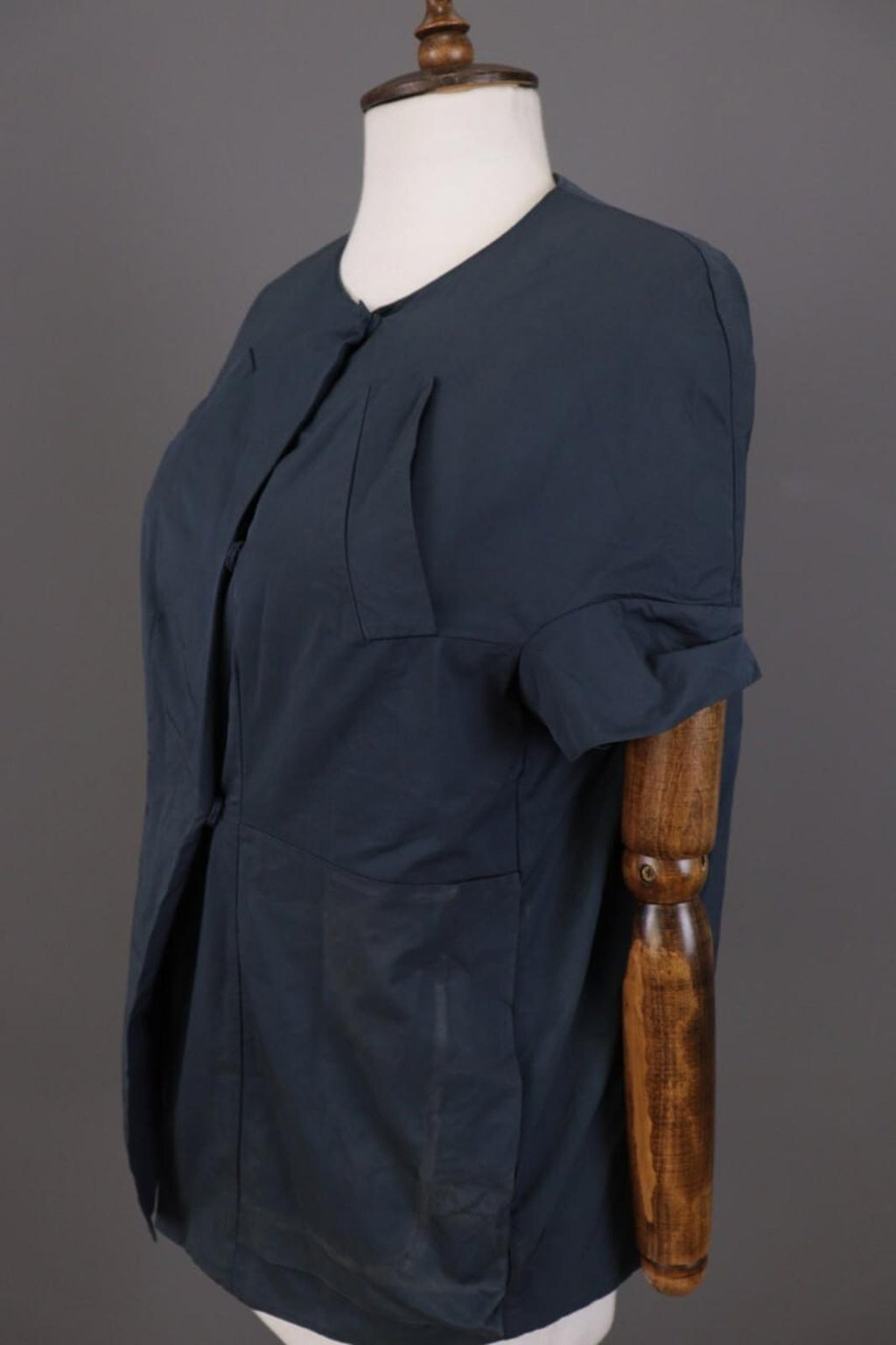 MARNI Blue Snap Short Sleeve Blouse Shirt Top – Size 38