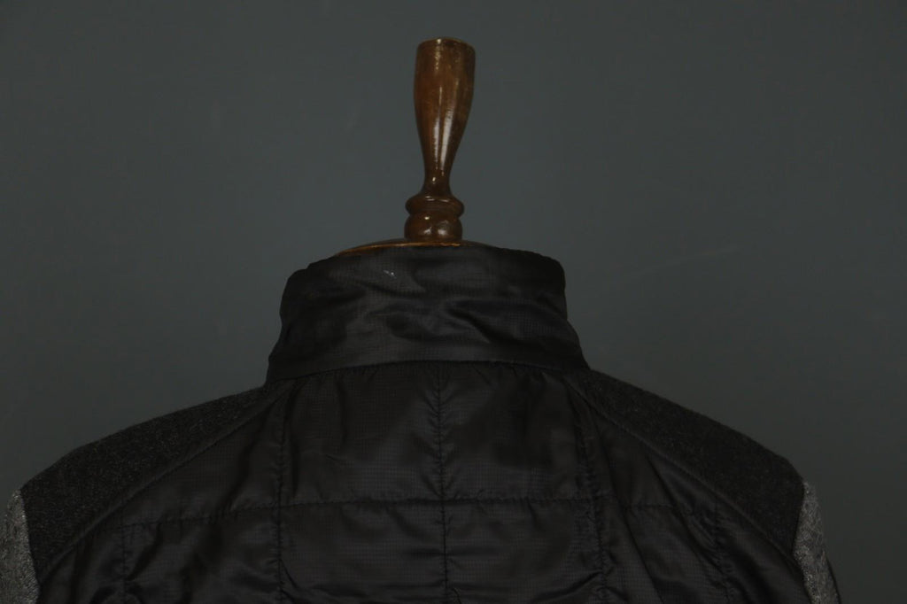 CAPRANEA Black Gray Slim Fit Long Sleeve Mock Neck Full Zip Jacket – Size 38
