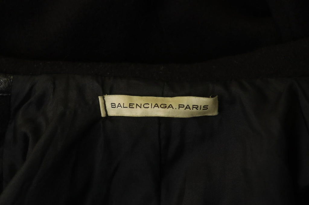 Balenciaga Black Wool Double Breasted Peak Lapel Formal Blazer Jacket – Size 38