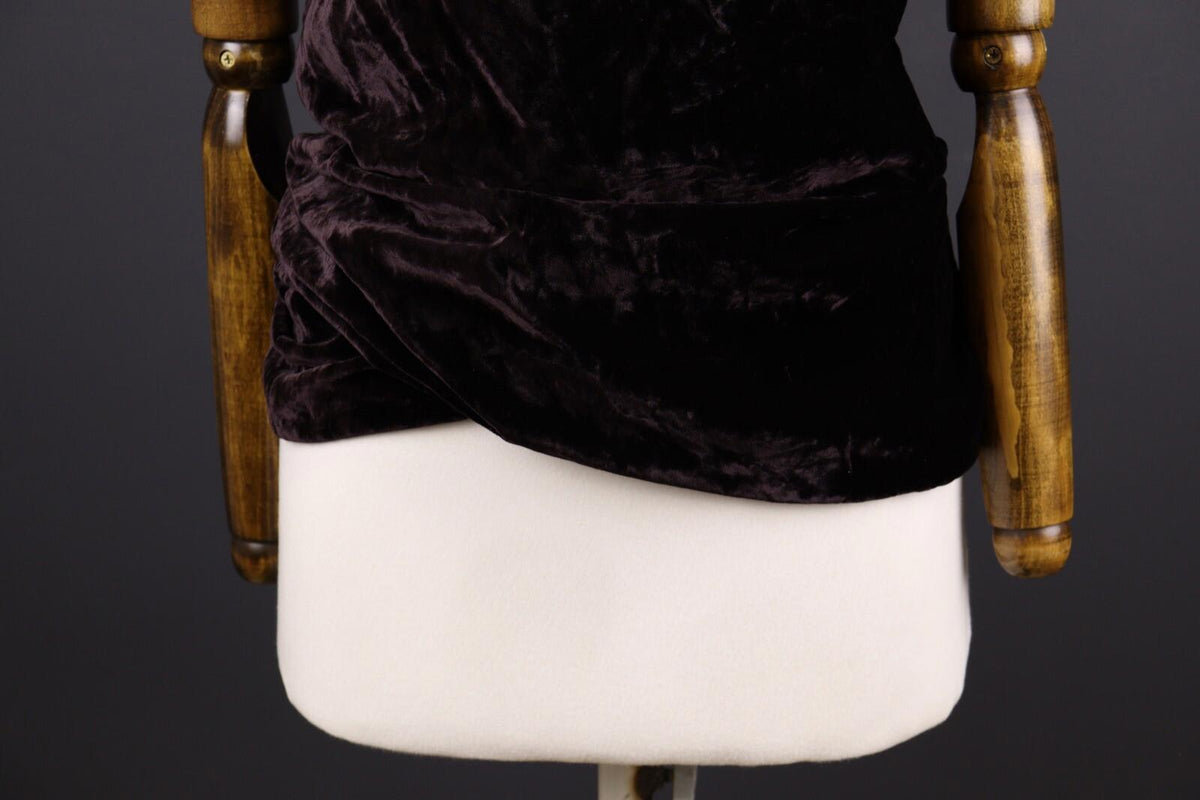 DOLCE & GABBANA Silk Velour Sleeveless Tank Midi Dress – Size US 10