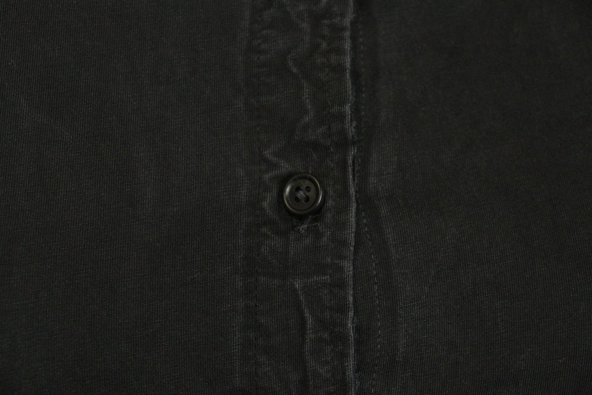 RUNDHOLZ DIP Black Casual Short Sleeve Collared Full Button Front Shirt – Size M