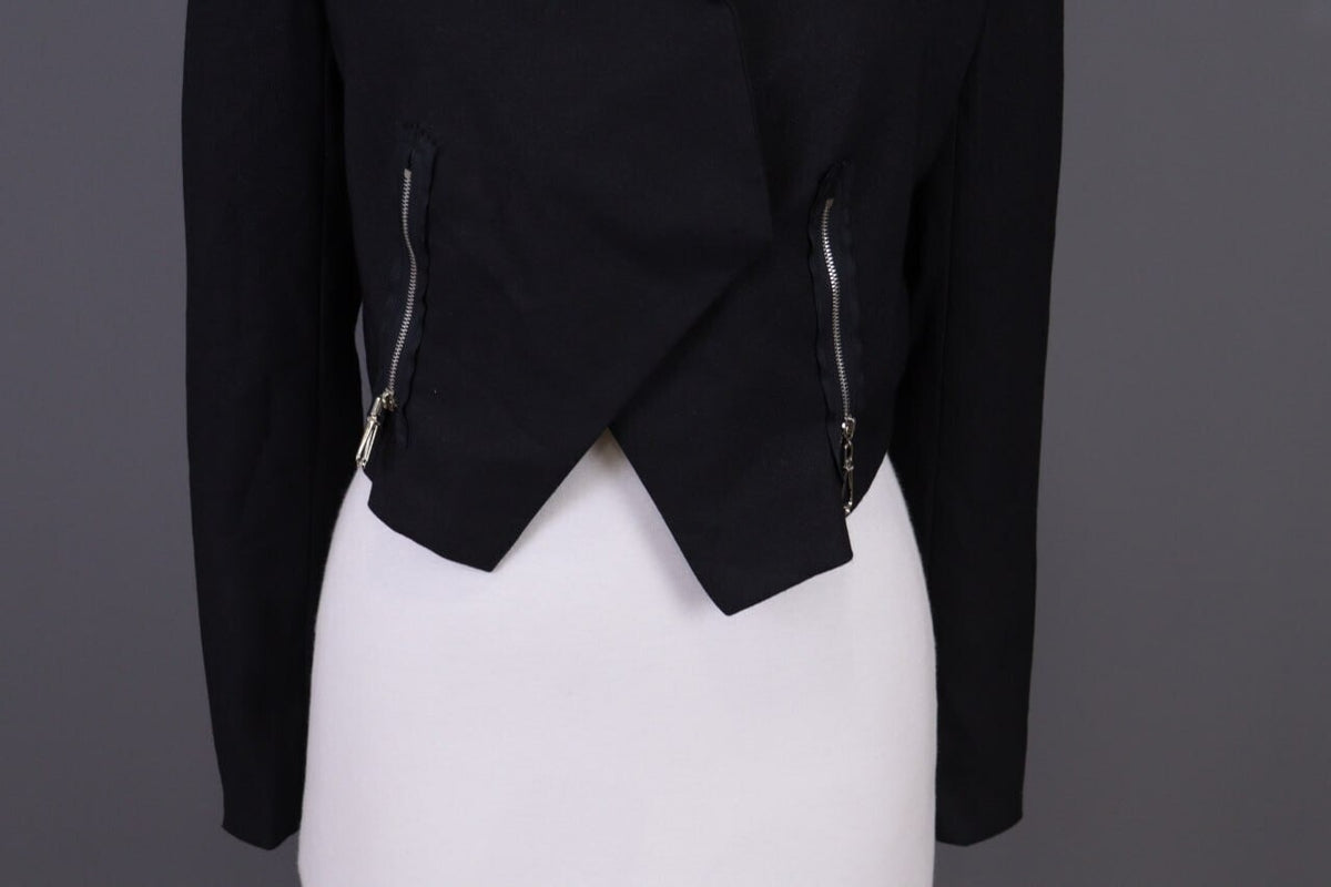 BNWT Ladies Cop Copine Celeri Chemise Veste Black Open Front Jacket 40