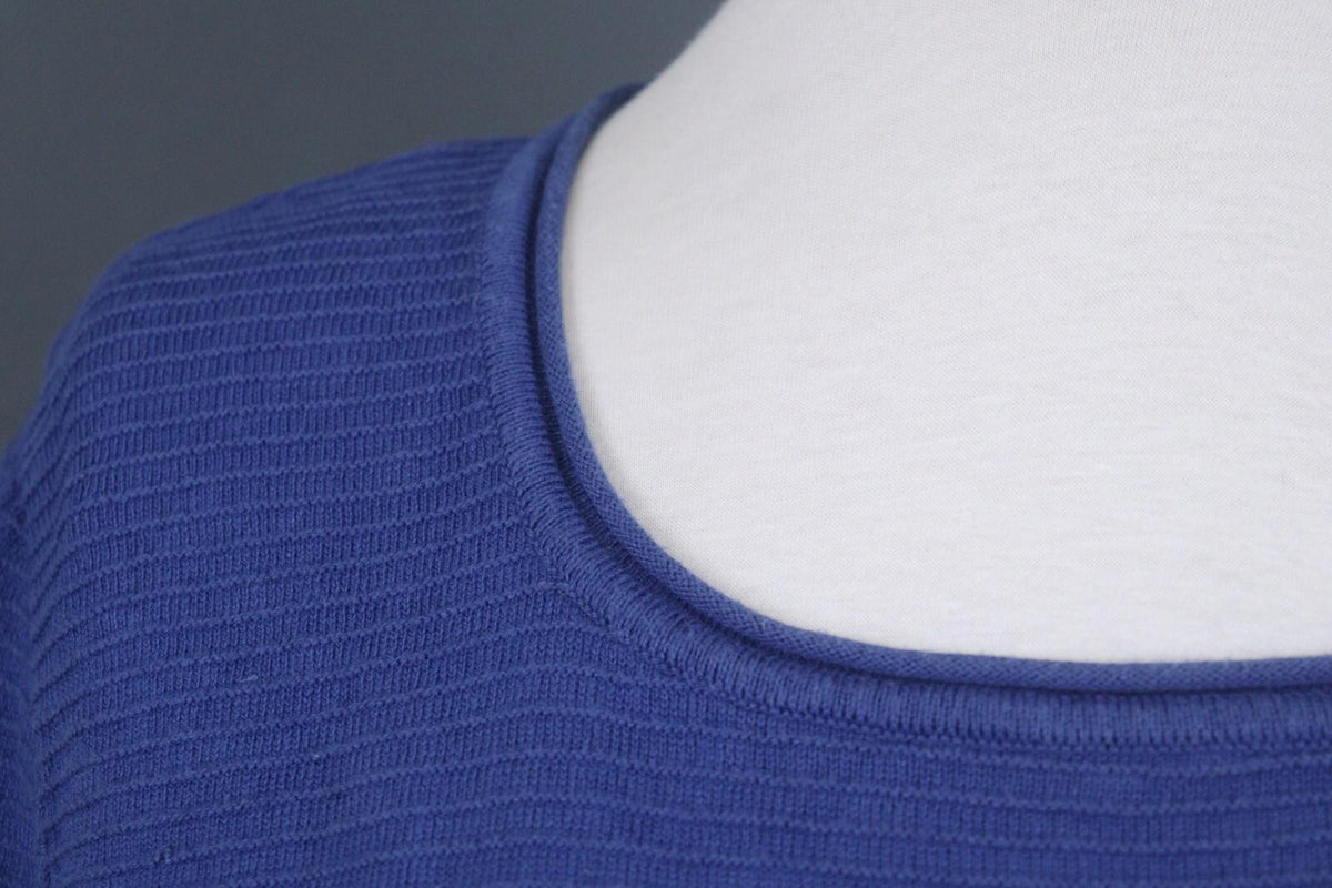 GUDRUN SJODEN Blue Striped Long Sleeve Top Blouse – Size M