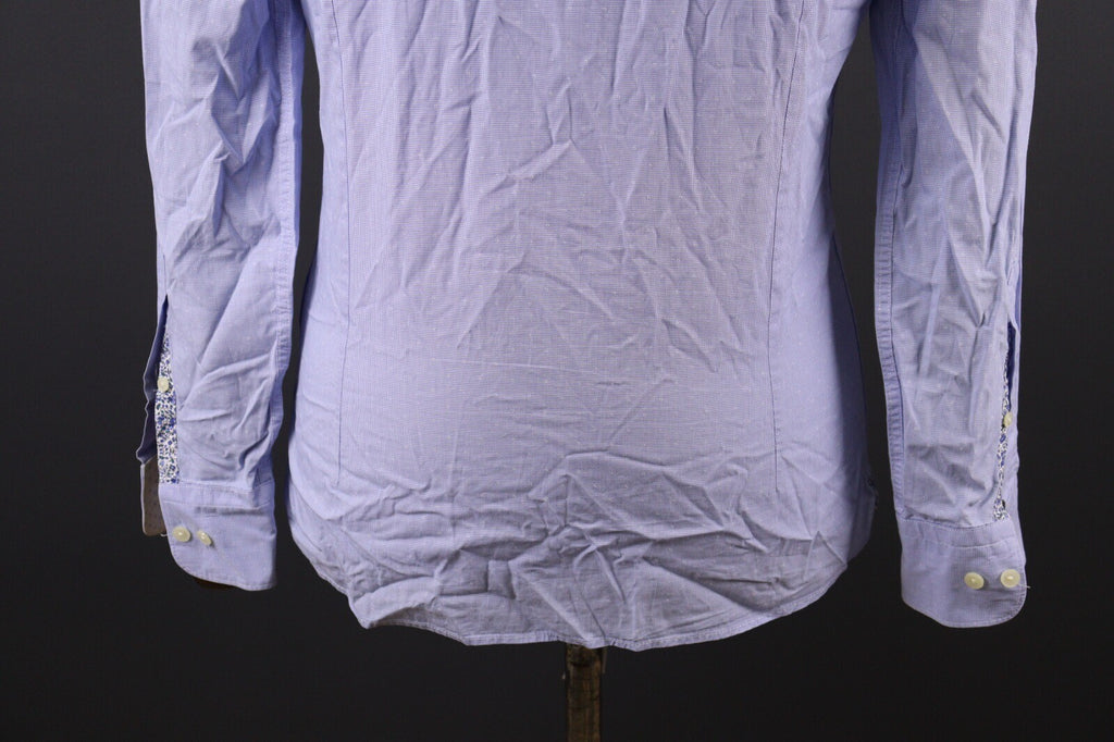 Hackett London Slim Fit Blue Long Sleeve Button Down Shirt – Size S