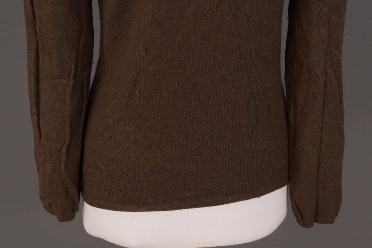 GUCCI Brown Knit Scoop Neck Sweater – Size L