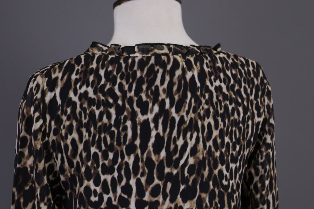 Used True Religion Multicolor Animal Printed V-Neck Summer Evening Midi Dress – Size S