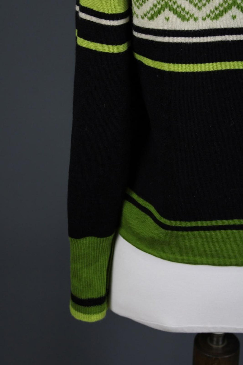 DALE OF NORWAY Multi Fair ISle Mock Neck Raglan Sleeve 1/4 Zip Sweater – Size M
