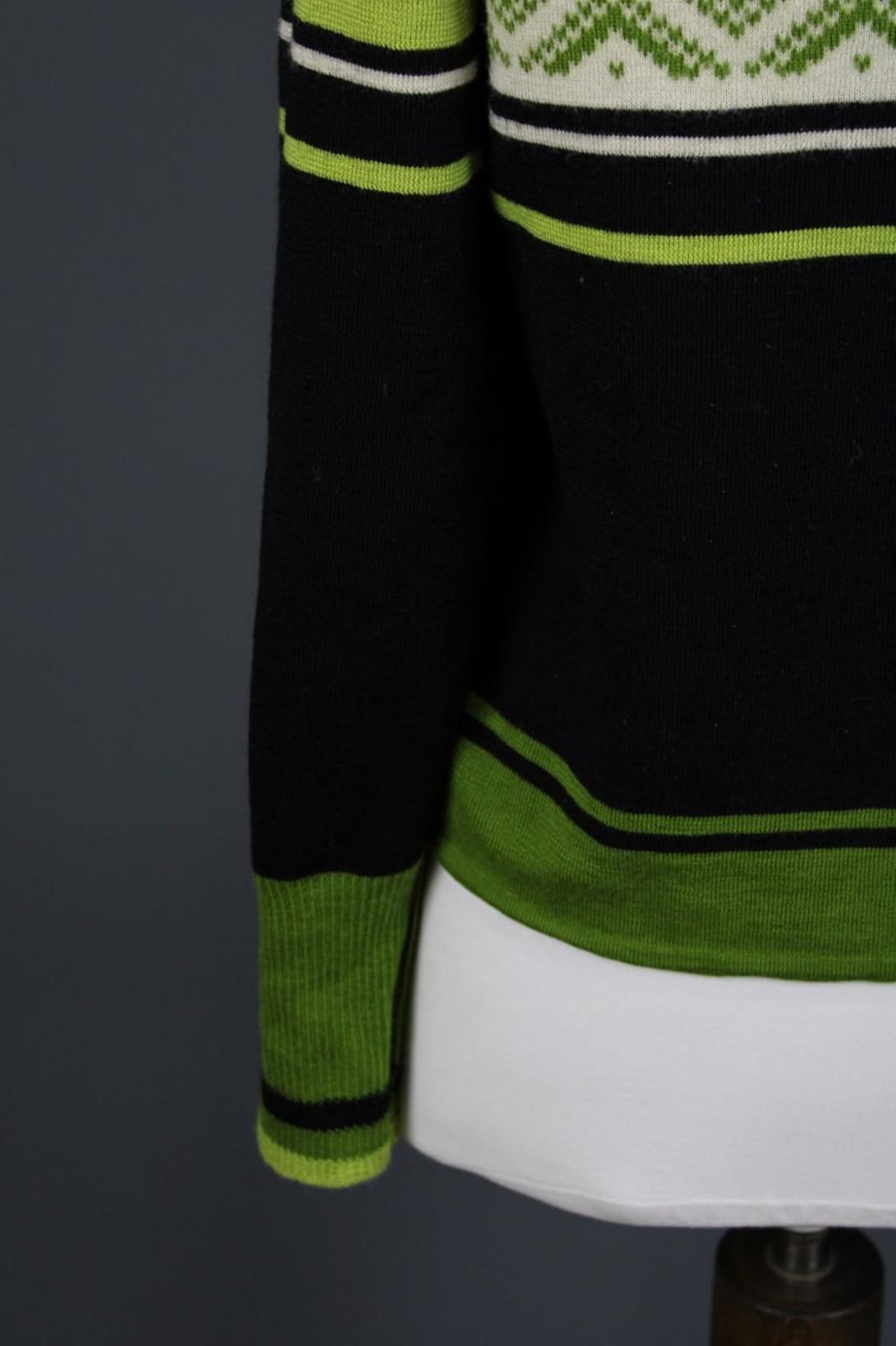DALE OF NORWAY Multi Fair ISle Mock Neck Raglan Sleeve 1/4 Zip Sweater – Size M