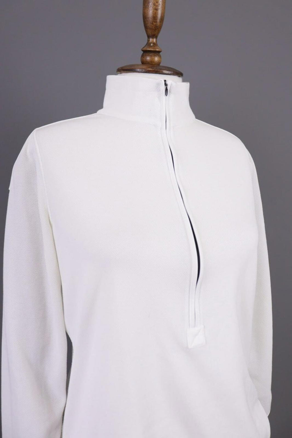 FRAUENSCHUH POLARTEC White 1/2 Zip Lightweight Fleece Top – Size XL