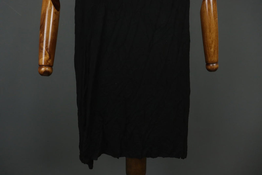 Barbara Speer Black 100% Viscose Sleeveless V-Neck Pullover Tank Dress – Size 2