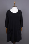 Gudrun Sjoden Black Lagenlook Long Sleeve Relaxed A-Line Dress – Size L