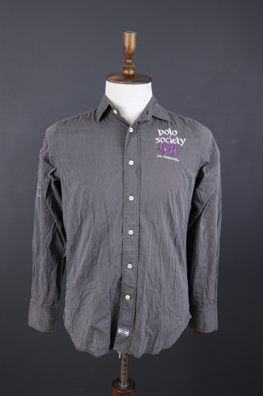 La Martina Buenos Aires Polo Society #2 Long Sleeve Button Down Shirt – Size M