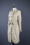 Cop Copine Casual Double Breasted Belted Trench Coat Jacket – Women's 2