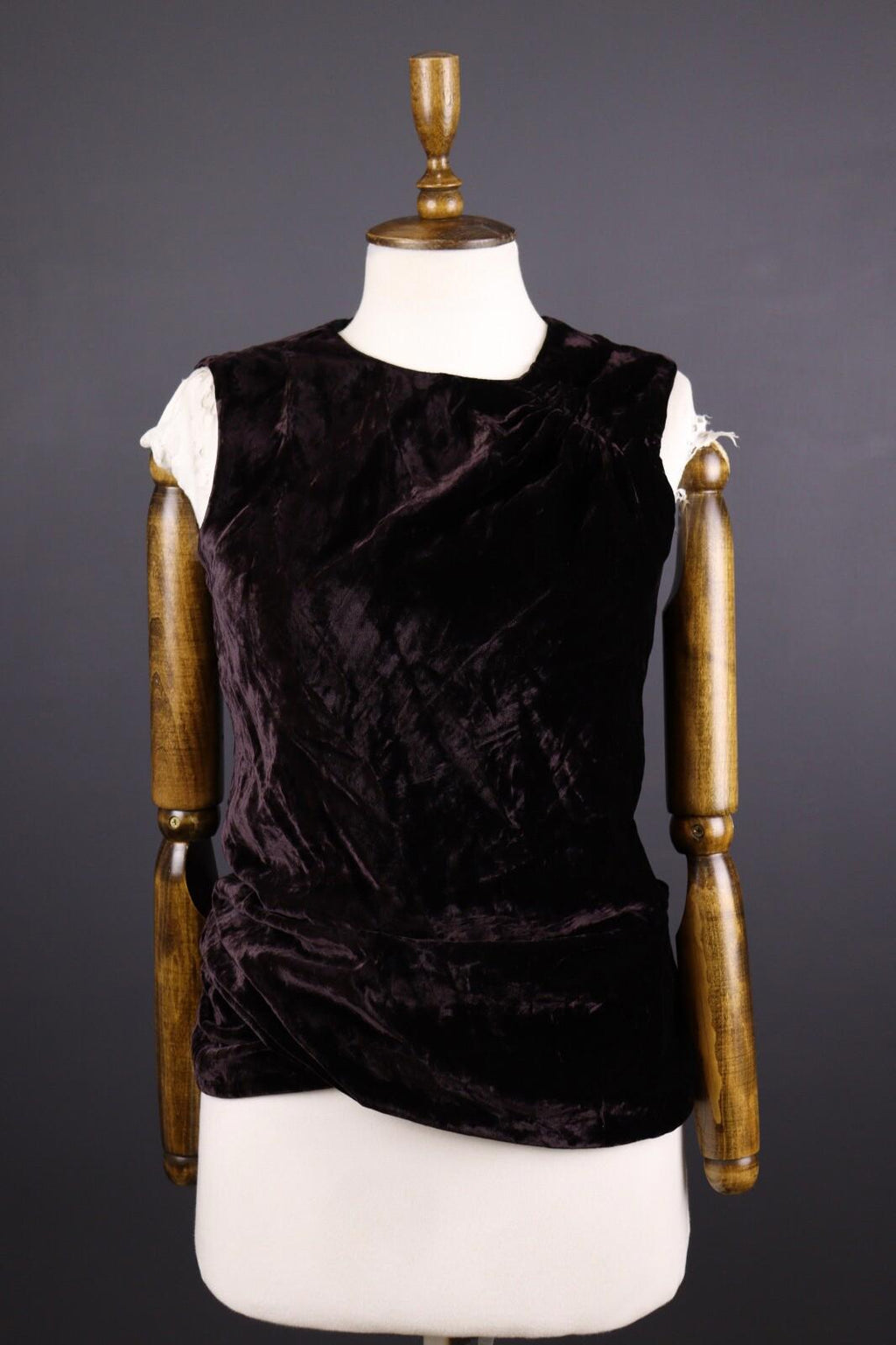 DOLCE & GABBANA Silk Velour Sleeveless Tank Midi Dress – Size US 10