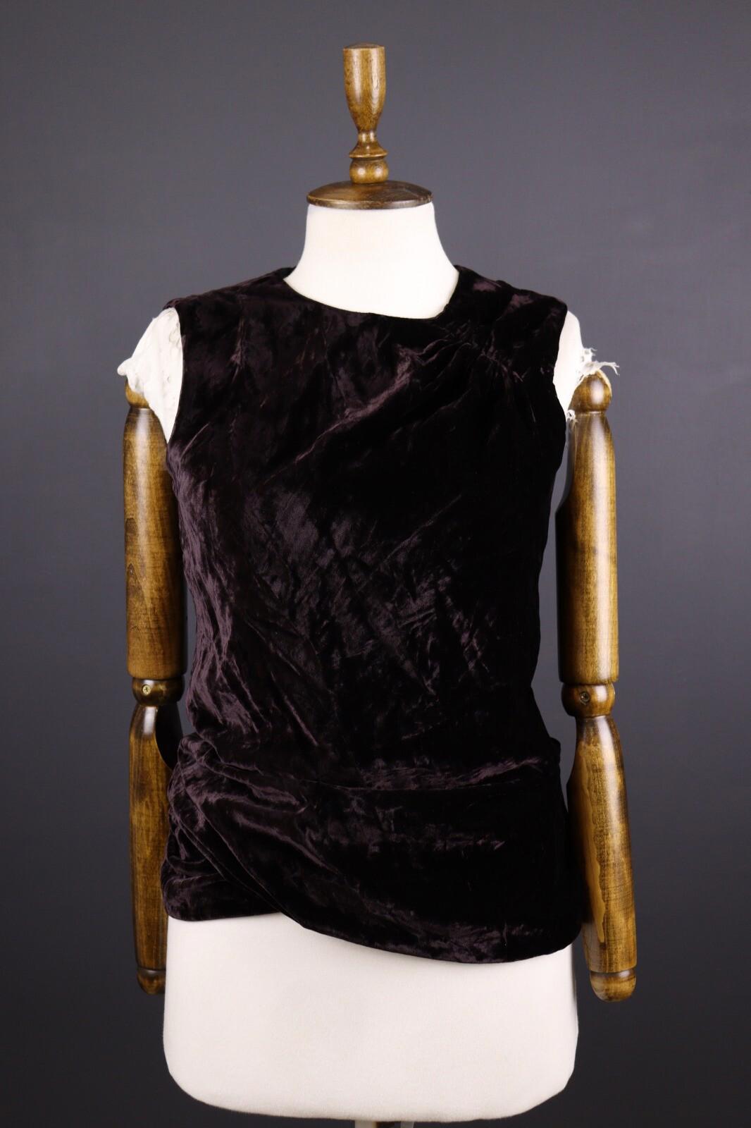 DOLCE & GABBANA Silk Velour Sleeveless Tank Midi Dress – Size US 10