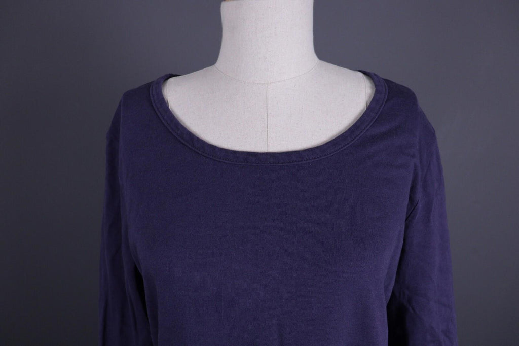 GUDRUN SJODEN Blue Long Short Sleeve Top Shirt Tunic – Size M