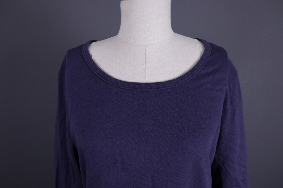 GUDRUN SJODEN Blue Long Short Sleeve Top Shirt Tunic – Size M