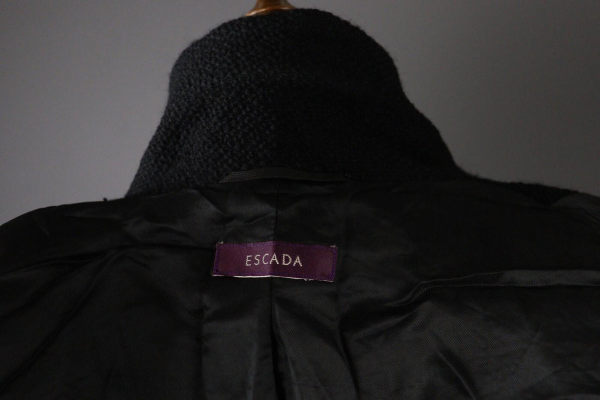 ESCADA Black Single Breasted Blazer Jacket Coat – Size M