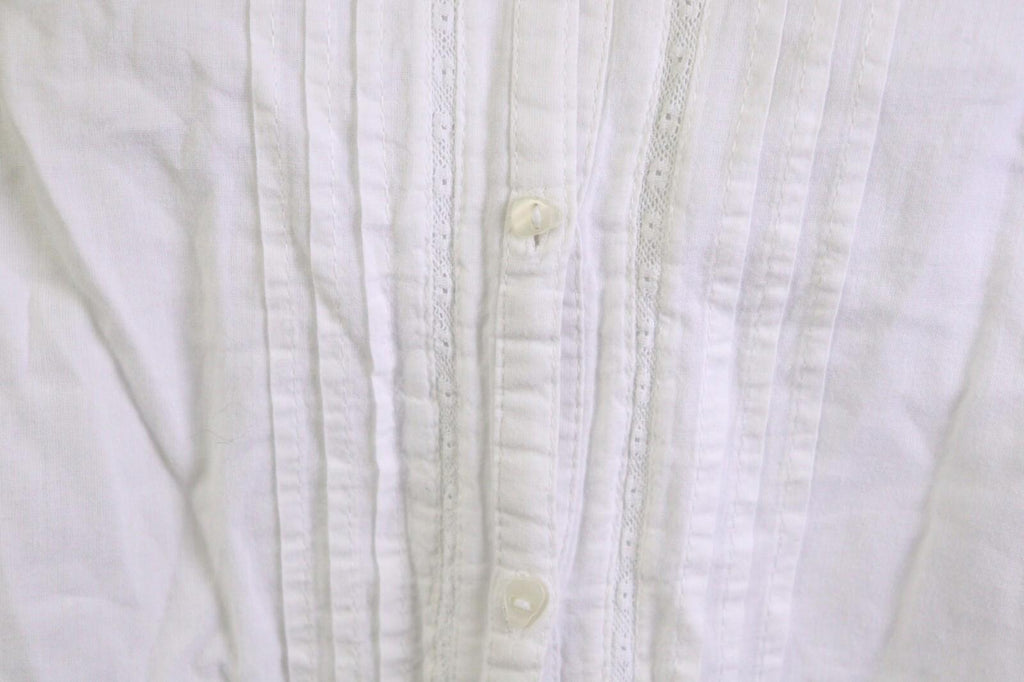 ZADIG & VOLTAIRE White Long Sleeve Button Down Lace Top Blouse Shirt – Size 16-M