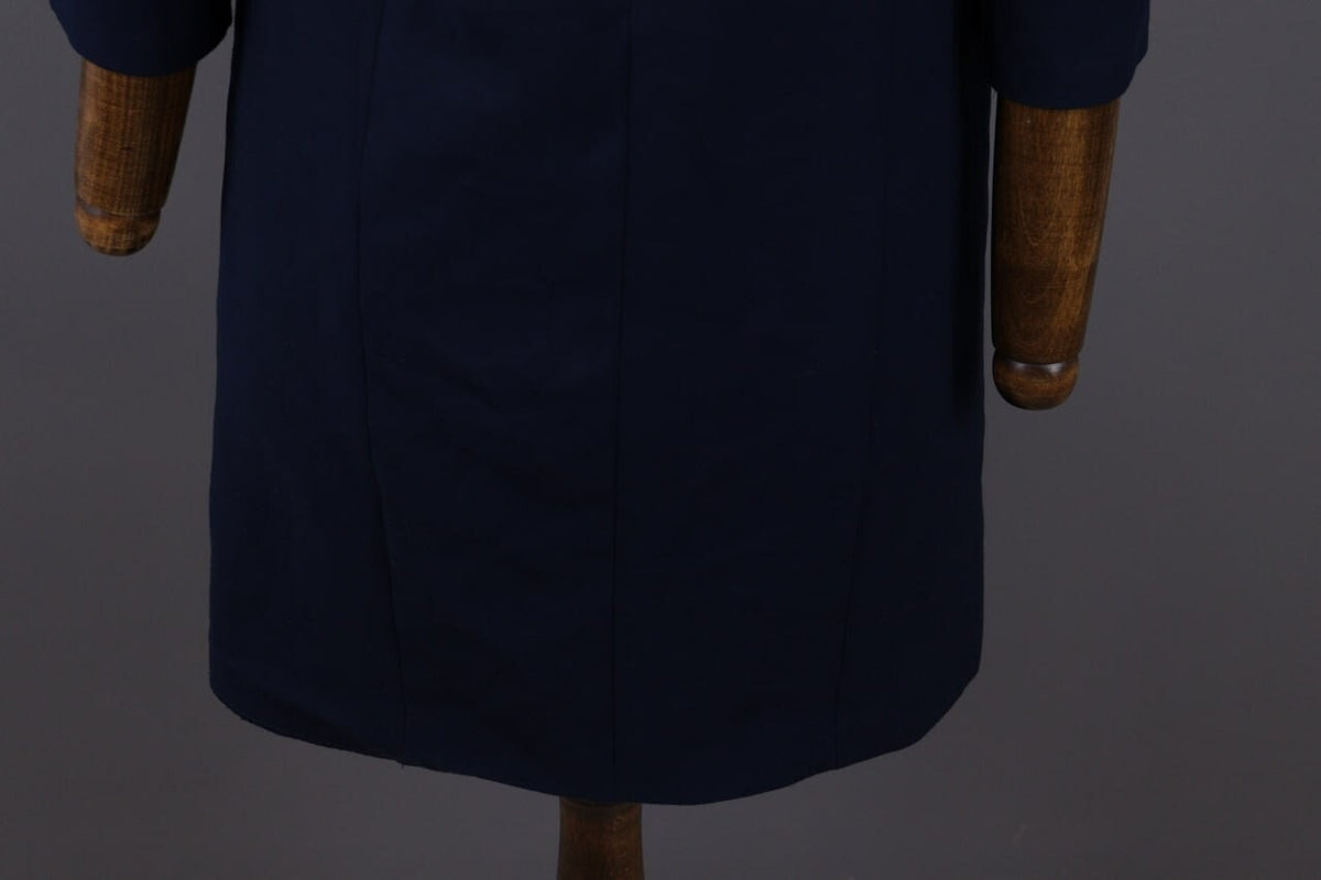 Me+Em Blue V-Neck Evening Long Sleeve A-Line Dress – Size 12