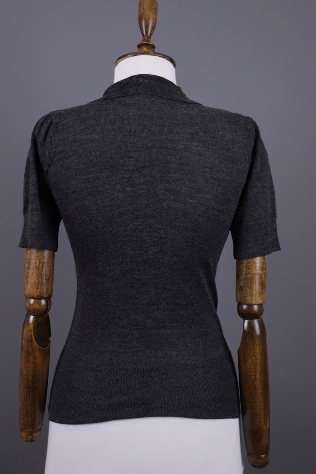 Dolce&Gabbana Gray Henley Short Sleeve Summer Top Shirt – Size M