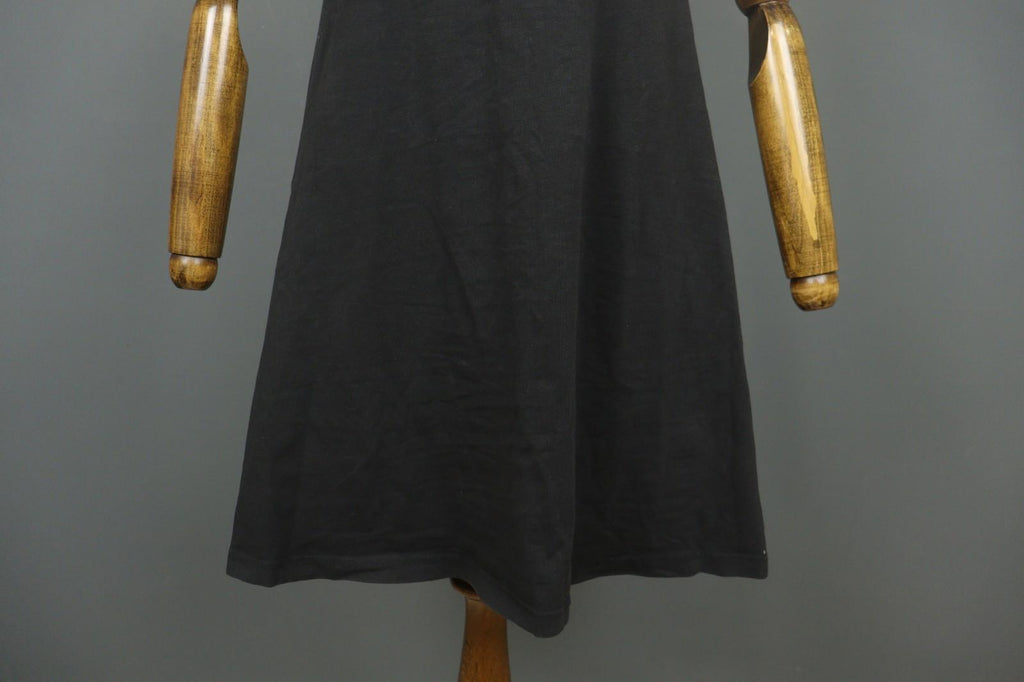 GUDRUN SJODEN Black Cotton Short Sleeve Scoop Neck Pullover Shift Dress – Size M