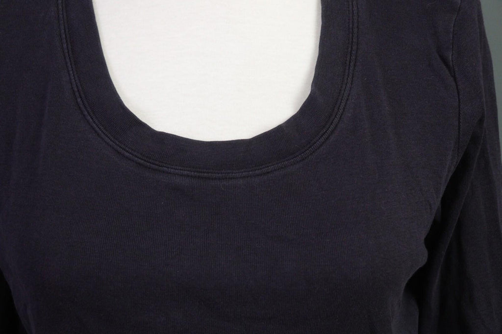 OSKA Blue Long Sleeve Round Neck Top Shirt Blouse – Size 2