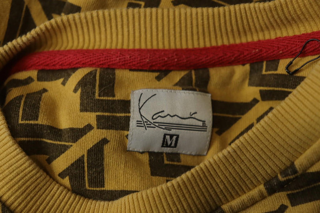 Karl Kani Multi Geometric Fleece Lined Raglan Sleeve Pullover Sweatshirt – Size M